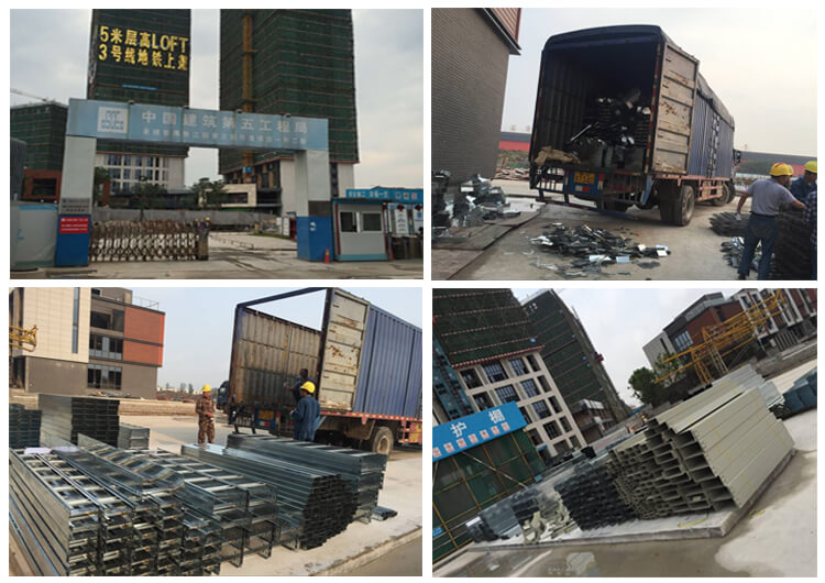 廣州金龍城財富廣場電纜橋架進場(圖2) 施工環(huán)境